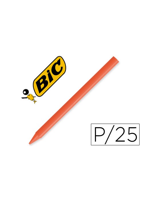 Lapices plastidecor unicolor naranja-12 caja con 25 lapices