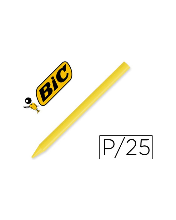 Lapices plastidecor unicolor amarillo-04 caja con 25 lapices