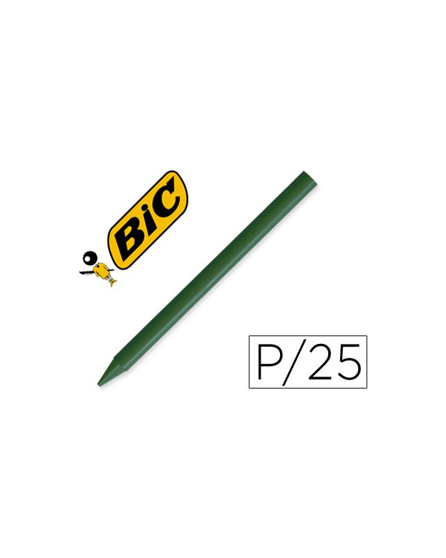 Lapices plastidecor unicolor verde oscuro-02 caja con 25 lapices