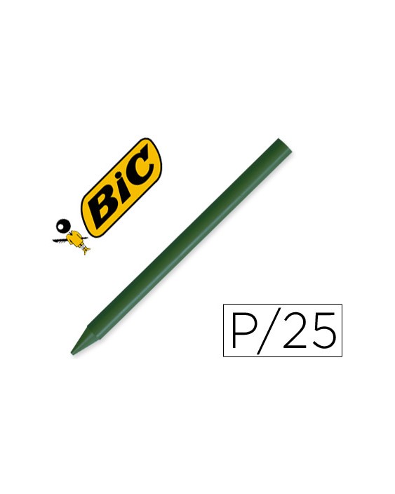 Lapices plastidecor unicolor verde oscuro-02 caja con 25 lapices