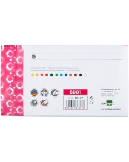 Lapices cera semi blanda lider papel caja de 12 unidades colores surtidos