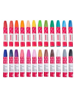 Lapices cera semi blanda lider papel caja de 24 unidades colores surtidos