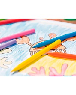 Lapices cera plastidecor caja de 36 colores surtidos