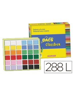 Lapices cera dacs classbox caja de 288 unidades 12 colores surtidos