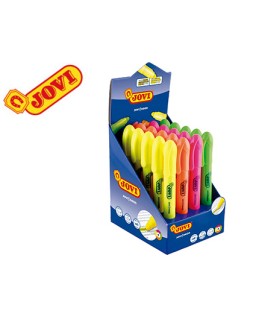 Marcador de cera gel jovi fluorescente expositor de 20 unidades colores surtidos