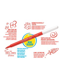 Rotulador carioca joy caja de 12 unidades colores surtidos