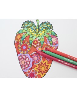 Rotulador giotto turbo color caja de 12 colores lavables con punta bloqueada