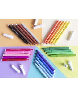 Rotulador giotto turbo maxi caja de 24 colores lavables con punta bloqueada
