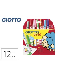 Rotulador giotto super bebe caja de 12 unidades colores surtidos