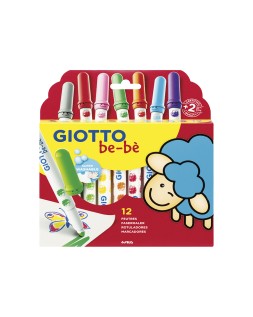Rotulador giotto super bebe caja de 12 unidades colores surtidos