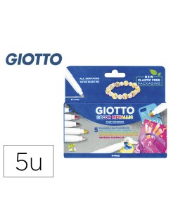 Rotulador giotto decor metal caja de 5 unidades colores surtidos