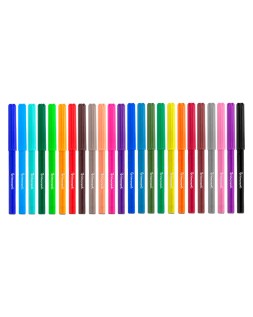 Rotulador liderpapel slim caja de 24 unidades colores surtidos