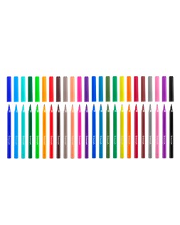 Rotulador liderpapel slim caja de 24 unidades colores surtidos