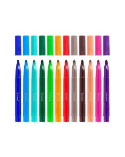 Rotulador liderpapel jumbo caja de 12 unidades colores surtidos