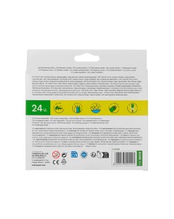 Rotulador liderpapel jumbo caja de 24 unidades colores surtidos