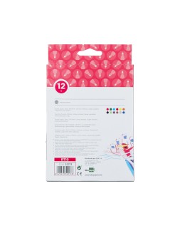 Rotulador liderpapel duo doble punta fina y gruesa caja de 12 unidades colores surtidos