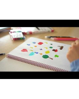 Rotulador liderpapel duo doble punta fina y gruesa caja de 12 unidades colores surtidos