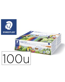 Rotulador staedtler noris 326 school pack de 100 unidades colores surtidos 10 x color