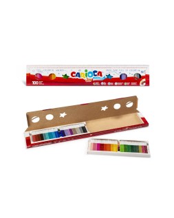 Rotulador carioca joy metro caja de 100 unidades colores surtidos