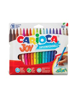 Rotulador carioca joy caja de 18 unidades colores surtidos
