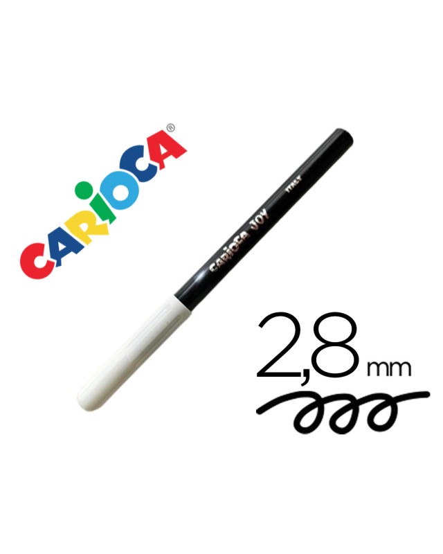 Rotulador carioca joy punta fina 2,8 mm lavable color negro
