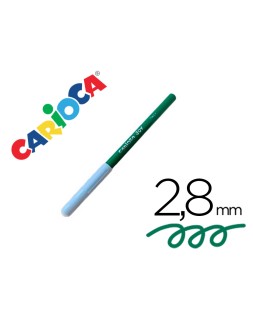 Rotulador carioca joy punta fina 2,8 mm lavable color verde