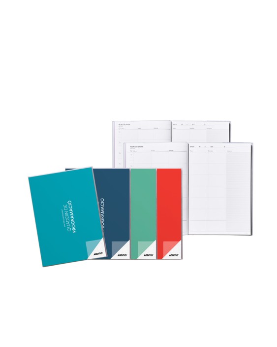 Cuaderno de programacion catalan additio din a4 plan mensual y programacion semanal del curso