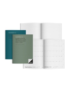 Agenda g mes vista additio planificador 16 meses 19,5x28,5 cm colores surtidos