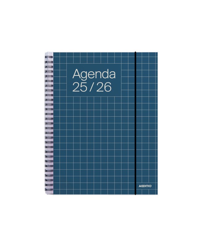 Agenda universal additio semana vista 16,5x21,5 cm curso escolar +16 años paginas anotaciones colores surtidos