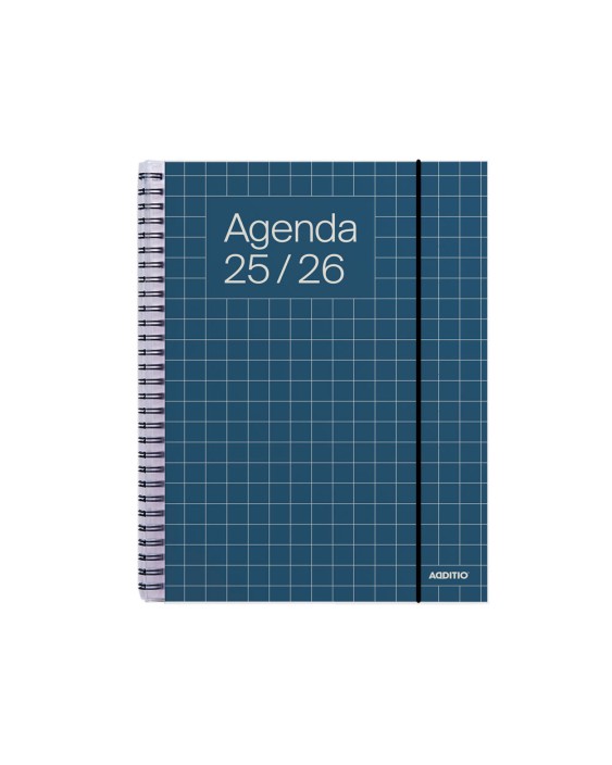 Agenda universal additio semana vista 16,5x21,5 cm curso escolar +16 años paginas anotaciones colores surtidos
