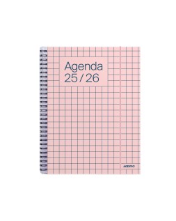 Agenda universal additio semana vista 16,5x21,5 cm curso escolar +16 años paginas anotaciones colores surtidos