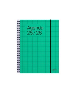 Agenda universal additio semana vista 16,5x21,5 cm curso escolar +16 años paginas anotaciones colores surtidos
