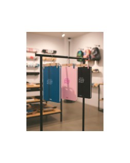 Agenda escolar liderpapel 26-27 espiral basic dia pagina a5 bilingue 70g papel fsc azul marino