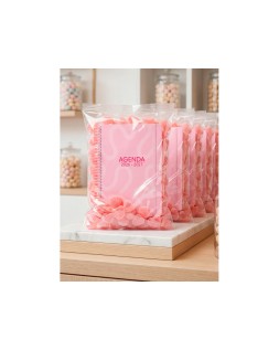 Agenda escolar liderpapel 26-27 espiral classic 2 dias pagina a5 bilingue 70g papel fsc rosa