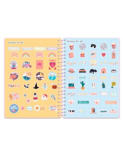Agenda escolar liderpapel 26-27 espiral petite dia pagina a5 bilingue 80g papel fsc rosa