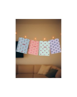 Agenda escolar liderpapel 26-27 espiral petite dia pagina a5 bilingue 80g papel fsc rosa