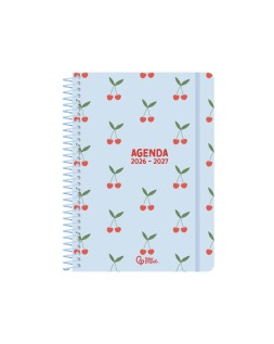 Agenda escolar liderpapel 26-27 espiral petite diseños surtidos bilingüe 80g papel fsc expositor 8 unidades