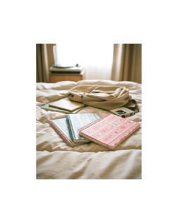 Agenda escolar liderpapel 26-27 espiral cottage a dia pagina a5 bilingue 80g papel fsc rosa fresas