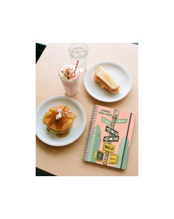 Agenda escolar liderpapel 26-27 espiral city rosa dia pagina a5 bilingue 80g papel fsc amarillo