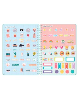 Agenda escolar liderpapel 26-27 espiral save planet dia pagina a5 bilingue 80g papel fsc azul