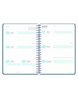 Agenda escolar liderpapel 26-27 espiral military diseñossurtidos bilingüe 80g papel fsc expositor 12 unidades