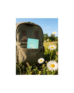 Agenda escolar liderpapel 26-27 espiral flowers dia pagina a6+ bilingue 80g papel fsc azul