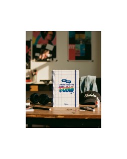 Agenda escolar liderpapel 26-27 espiral graphic dia pagina a5+ bilingue 80g papel fsc flow