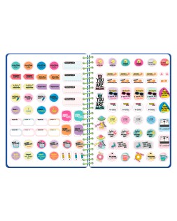 Agenda escolar liderpapel 26-27 espiral graphic dia pagina a6+ bilingue 80g papel fsc chill