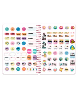 Agenda escolar liderpapel 26-27 espiral graphic dia pagina a6 bilingue 80g papel fsc modo diva