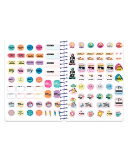 Agenda escolar liderpapel 26-27 espiral graphic dia pagina a6 bilingue 80g papel fsc flow