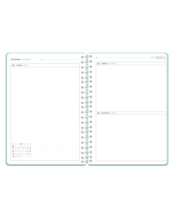 Agenda escolar antartik 26-27 espiral essentials dia pagina a5+ bilingue 80g papel fsc azul oscuro