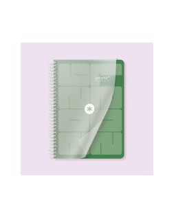 Agenda escolar antartik 26-27 espiral essentials dia pagina a5+ bilingue 80g papel fsc azul turquesa