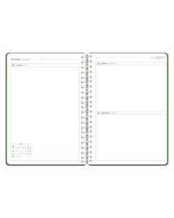 Agenda escolar antartik 26-27 espiral essentials dia pagina a5+ bilingue 80g papel fsc rosa