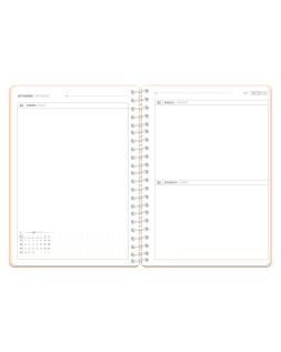 Agenda escolar antartik 26-27 espiral essentials dia pagina a5+ bilingue 80g papel fsc rojo